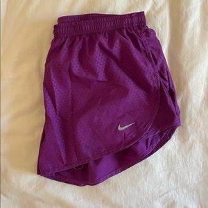 Nike purple running shorts